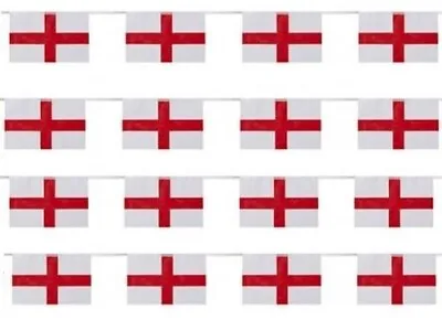 £3.95 • Buy England Bunting 6 Metres World Cup 2022 Football Flags Decoration St George Day