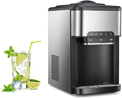 $344.99 • Buy 3 In 1 5 Gallon Water Cooler Dispenser W/Built-in Ice Maker Safety Lock Home New