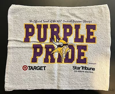 Minnesota Vikings 1998 Purple Pride Football Rally Towel NFC Division Champs NFL • $14.99