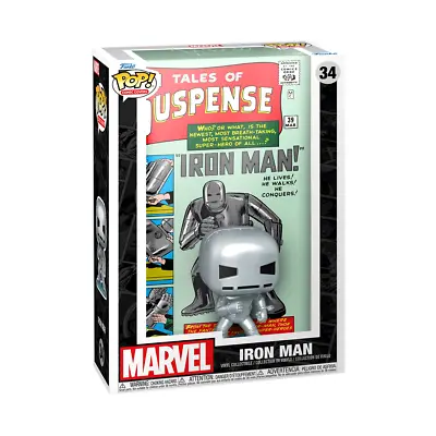 Funko POP! Marvel Iron Man (Tales Of Suspense) Comic Cover #34 Vinyl Figure New • £22.09