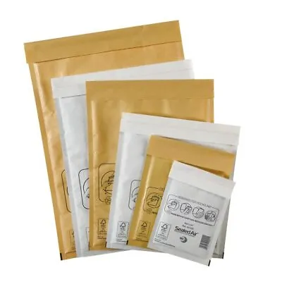 Mail Lite Padded Envelopes A000 B00 C0 D1 E2 F3 G4 H5 J6 K7 Brown/white • £13