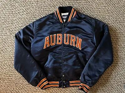 Vintage AUBURN TIGERS Sewn In STARTER Made In USA Jacket Coat M Bo Jackson • $75