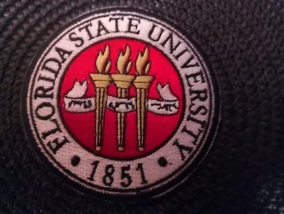 FSU Florida State University Vintage Embroidered Iron On Patch 3  X 3   • $6.45