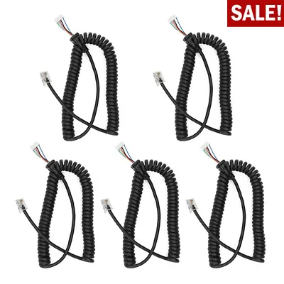 5X Microphone Cord Cable For Yaesu MH-48A6J MH-42B6J FT-2600 FT-2800 FT-2800M • $26.59
