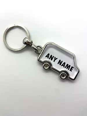 Personalised Car Van Shaped Keyring - Any Name Or Reg Number - White Van Man • £3.99