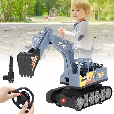 Excavator Toy Remote Control Excavator Toy For Kids 1:24 RC Crawler Mojpe • $23.69