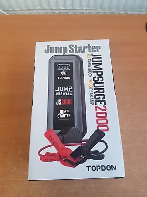 TOPDON 2000Amp USB Car Jump Starter Pack Booster Battery Charger Power Bank UK • £69.99