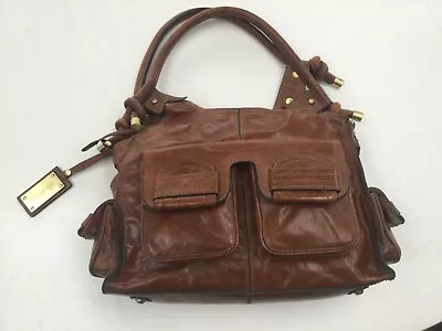 Gorgeous M & S Autograph Soft Leather Chestnut Brown Hand Bag Never Used • £35