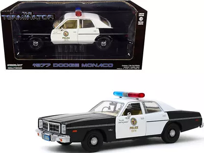 1977 Dodge Monaco Metropolitan Police Black White The Terminator 1984 Movie 1/24 • $44.75