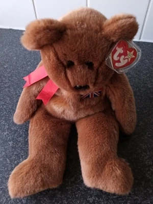 £12.50 • Buy Ty Beanie Babies Britannia UK Teddy Bear 14  Buddies Plush 1999