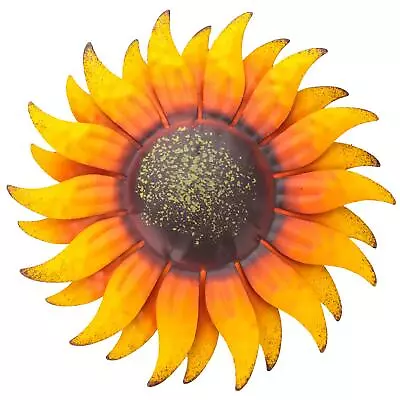 6 Inch Sunflower Metal Flowers Wall Decor Metal Wall Art Decorations Hanging ... • $17.23