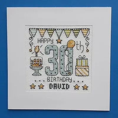 £9.99 • Buy Happy 30th Birthday Cross Stitch Card Kit