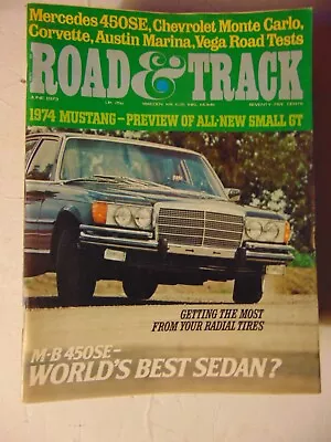 Road & Track Magazine June 1973 Mustang 1974 • $7.50