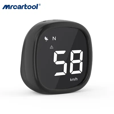 Car Motorcycle GPS Speedometer HUD Overspeed Alarm Compass Time Display MPH KMH • £13.94