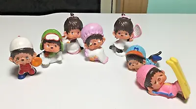 Vintage 1979 Monchhichi Monchichi Sekiguchi PVC Mini Figures Lot Of 7 • $24