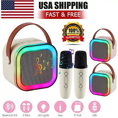 Mini Karaoke Machine Bluetooth Speaker Home KTV Gift For Boys & Girls W/Micphone • $18.21