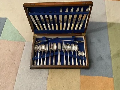 Vintage Antique James Ryals Firth Stainless Steel Cutlery Set • £115