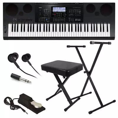 Casio WK-7600 Electronic Keyboard HOME ESSENTIALS BUNDLE • $539.99