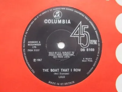£3 • Buy Lulu  The Boat That I Row  Columbia 7  Single EX+!