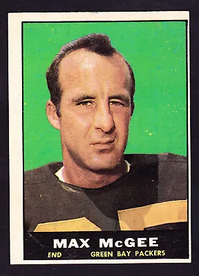 1961 TOPPS #42 MAX McGEE PACKERS • $7