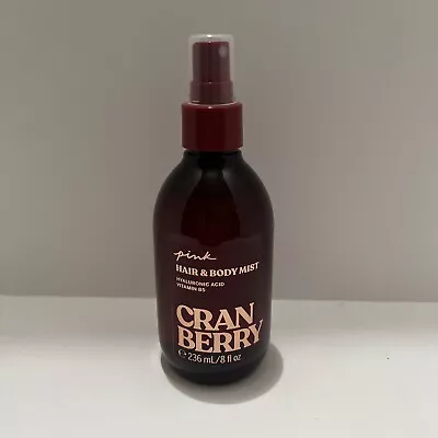 Victoria’s Secret Pink Cranberry Hair & Body Mist 8oz Vitamin B5 Hyaluronic Acid • $16.99