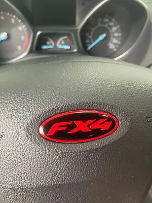 FX4 Steering Wheel Oval Emblem Decal Overlay Fits Ford F150 [004]  • $4.99