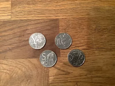 4 X  A Z  ALPHABET 2018  UNC. 10p COINS.   LETTERS     Y  S  I  X. • £3.20