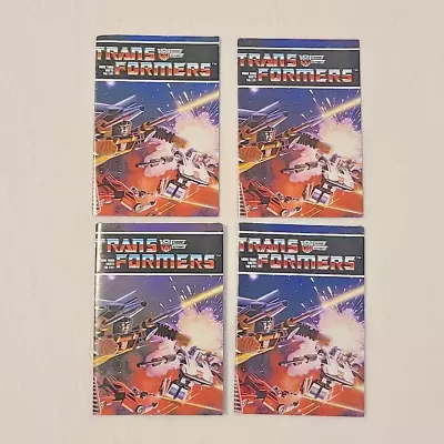 Lot Of (4) G1 TRANSFORMER 1984 HASBRO CATALOG CHECKLIST BOOKLET POSTER INSERTS • $39.95