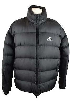 MOUNTAIN EQUIPMENT Black Down Padded Jacket Size XL Mens Puffer Above & Beyond • £69.22