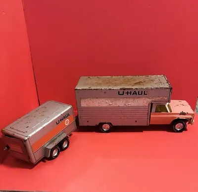 Vintage Nylint UHaul U Haul Square Body Chevrolet Moving Truck W Trailer • $169.99