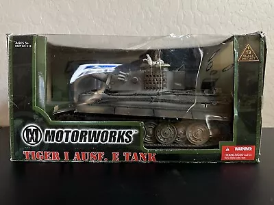 2004 Motorworks Military Vehicle German Panzer Tiger I Ausf. E Heavy Tank 1:18 • $175