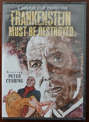 FRANKENSTEIN MUST BE DESTROYED (DVD) Hammer Studios/ Peter Cushing/SEALED • $9.95