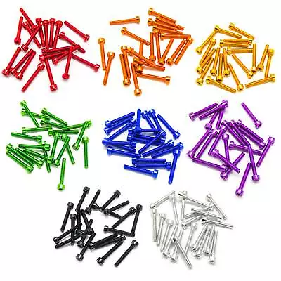 20pcs M3x20mm Socket Head Cap Screws 6063 Aluminum Hex Socket (Anodized Colors) • $7.49