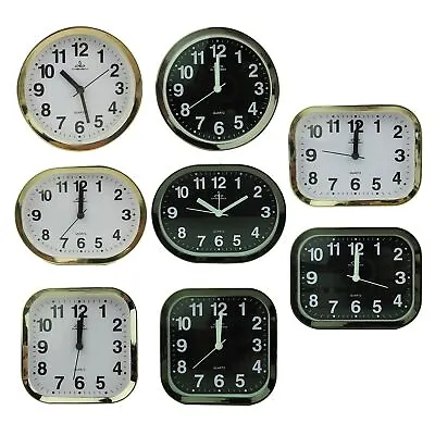 $16.43 • Buy Minimalist Alarm Clock Analog Clocks Battery Desktop Table Bedside Analogue 