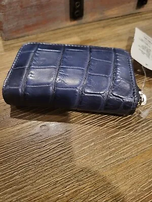 AUTHENTIC New Gucci Zip Case Wallet Blue!! $799.99 • $199