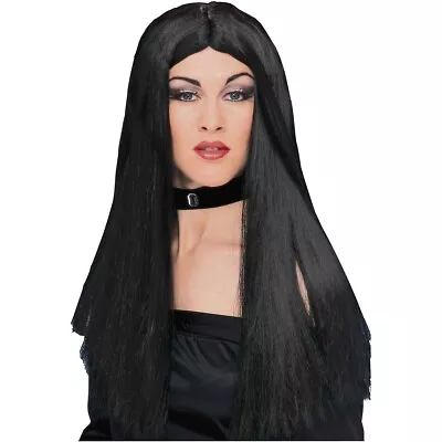 22' Long Black Wig Forum 24029 • $14.98