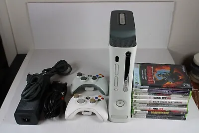 $94.99 • Buy Microsoft Xbox 360 Pro 60GB Console Bundle, 2 Controllers, 10 Games, Tested