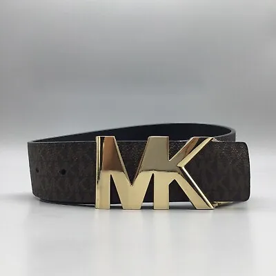 Michael Kors Women’s Belt Reversible Logo Monogram Brown Wide Large • $33.99