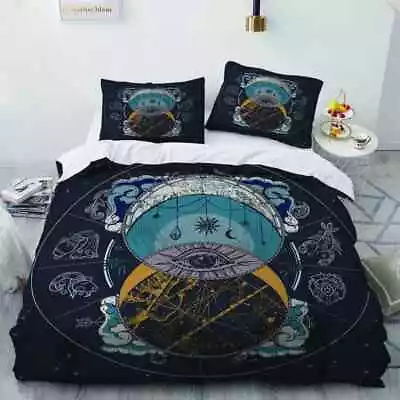 Star Connection 3D Print Duvet Quilt Doona Covers Pillow Case Bedding Sets • £47.28