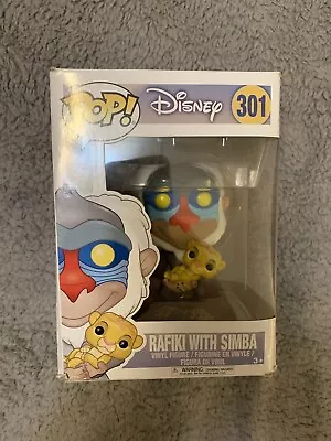 Funko POP #301 Rafiki With Simba - Disney Lion King Damaged Box • £14.99