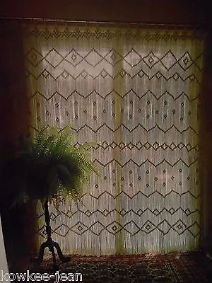 Macrame Curtains And Room Dividers Van Plant Hangers Vintage BOOKLET  N • $17.36