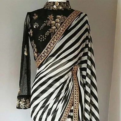 Bollywood Pakistani Saree Blouse Wedding Wear Traditional Indian Sari Wear Ld-12 • £29.38