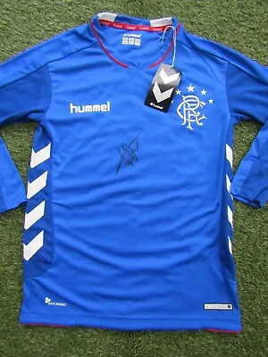 £49.99 • Buy Jermain Defoe Hand Signed Glasgow Rangers Home Football Shirt - Autograph