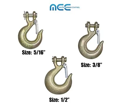 G70 5/16  3/8  1/2  Tow Chain Clevis Slip Hook For Flatbed Truck Transport Chain • $21.89