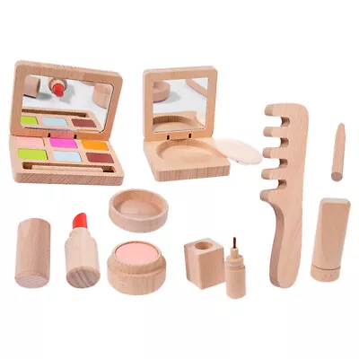  Wood Child Pretend Makeup Toy Super Capacitor Childrens Kit Girl • £23.28