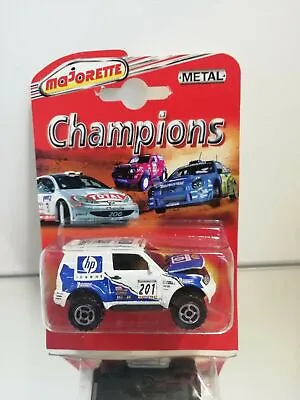 Majorette Champions Mitsubishi Pajero Dakar Hp Rally #201 In White On Blister • $32