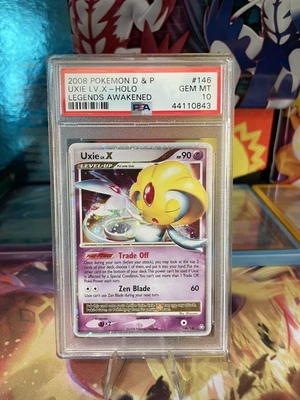 $999.99 • Buy Pokemon LEGENDS AWAKENED UXIE LV X 146/146 HOLO PSA 10 GEM MINT