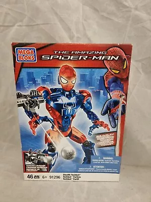 Mega Bloks Marvel Spider-Man Stealth Techbot Set New 91396 Buildable Figure • £19.99