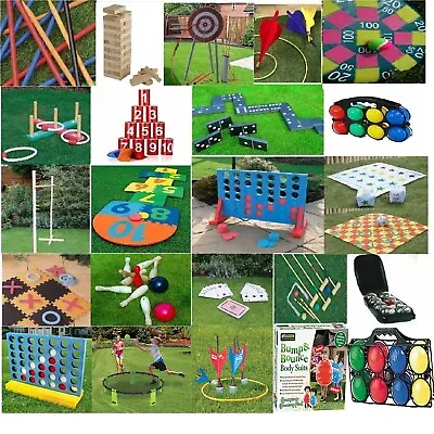 Giant Garden Games For Kids & Adults Outdoor Summer Family Party Fun Toy • £14.99