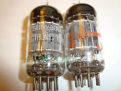 One Matched Pair Heavy Duty 5814A Tubes By GE For WH & Marconi • $16